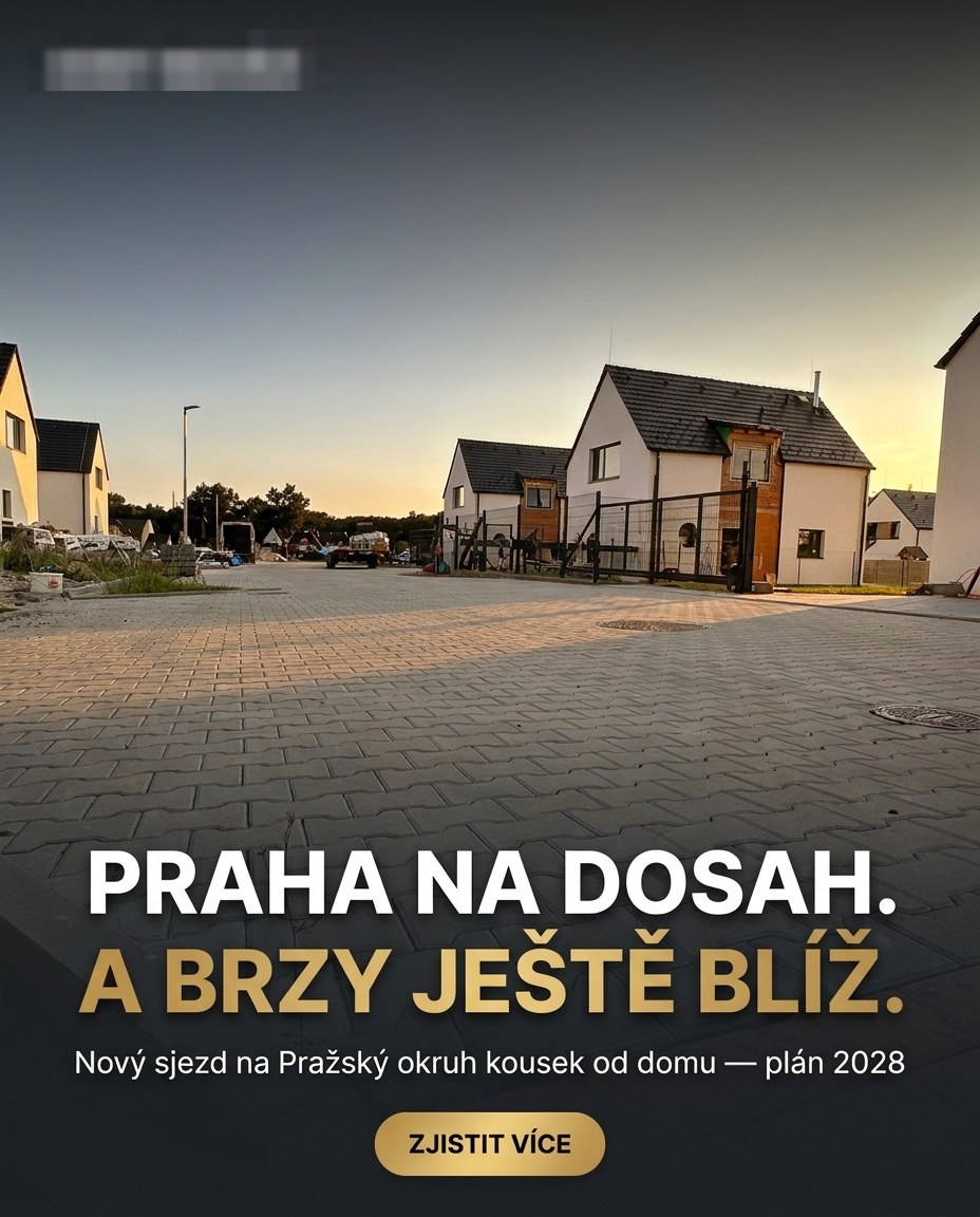 Banner: Praha na dosah. A brzy ještě blíž.